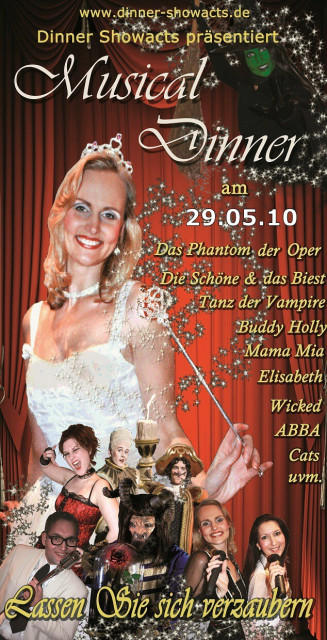 Musical Dinner Show am 29.05.10 - Veranstaltungen Termine - Neukirchen-Vluyn