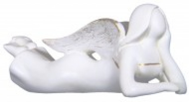 Keramik Engel liegend 5cm - Moebel Haushalt - Hainburg