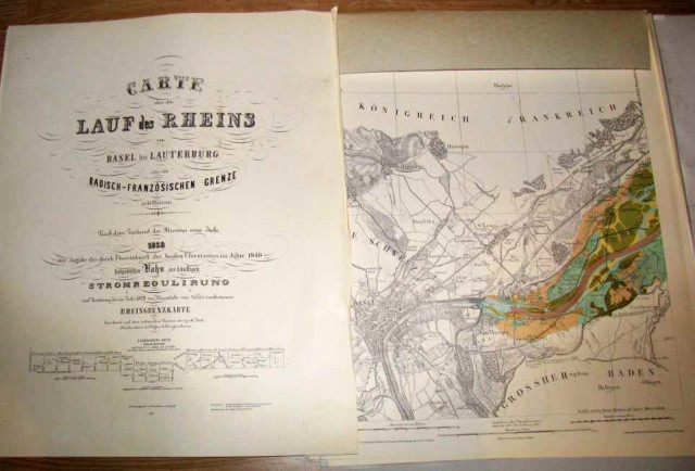 CARTE über den LAUF des RHEINS - Hobby Spiele - Schnaittenbach