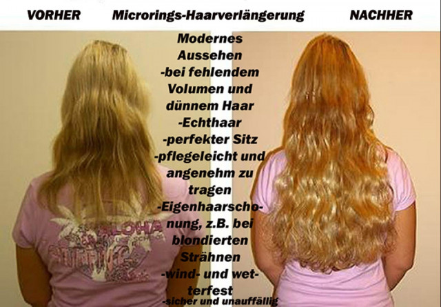 Haarverlängerung oder einzelne Strähnen mit Microrings Kaltmethode mobil oder im - Dienstleistungen Business Gewerbe - Meine