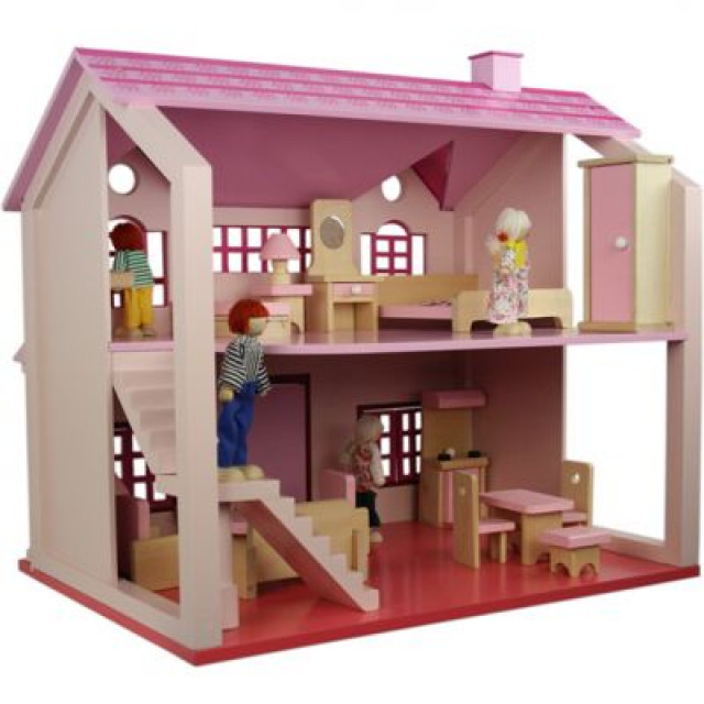 Puppenhaus Melina mit 20tlg Zubehör-Mein Haus-Mein Kind-Jetzt glücklich- - Hobby Spiele - Essen