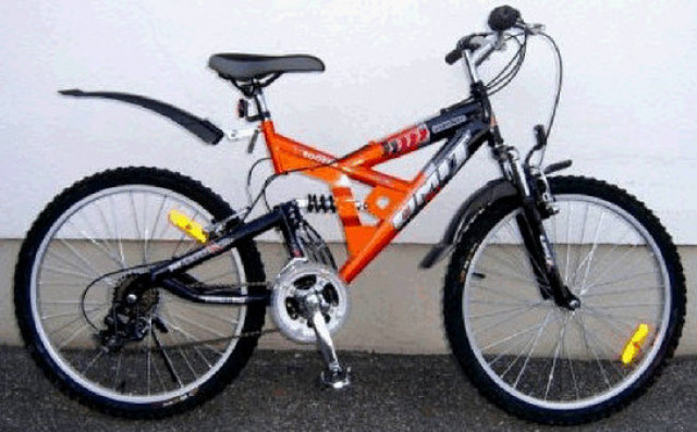 Sehr schönes MTB - 24 Zoll - 21-Gang - Shimano - schwarz/orange - wie NEU! - Fahrraeder - Rödental