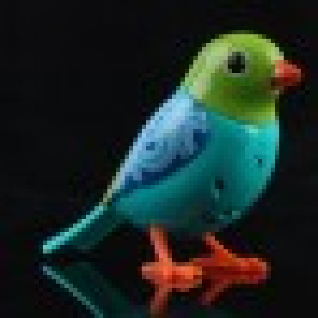 Digibirds mit Ring Interactive Singing Blaukehlchen grün - Baby und Kind - Thun