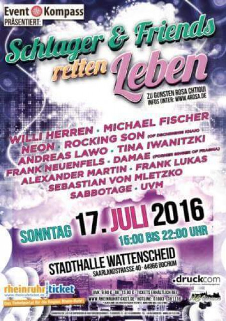 RETTET ROSAS LEBEN - Eintrittskarten Tickets - BOCHUM WATTENSCHEID
