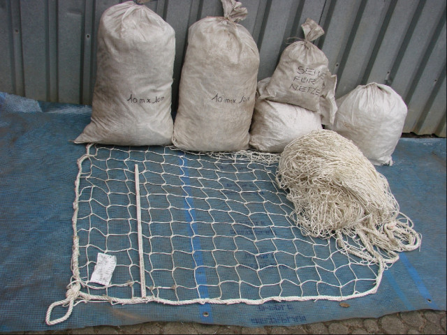 PERSONEN-AUFFANGNETZ, SCHUTZNETZ, BALLNETZ 10 x 10 m - Handwerk Hausbau Garten - Sulzfeld