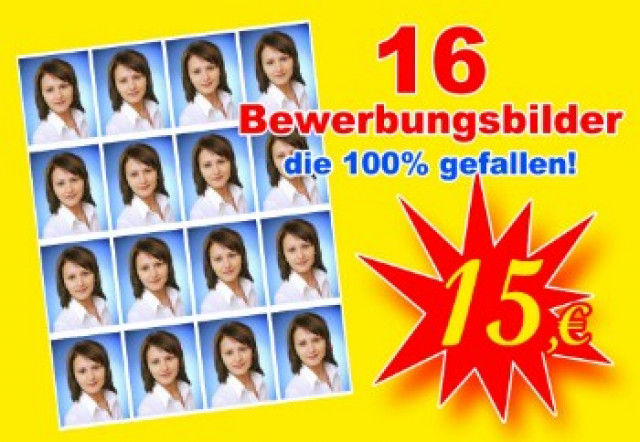 16 Bewerbungsbilder, die 100 gefallen. Nur 15 Euro! - Foto Film Cam Optik - dortmund