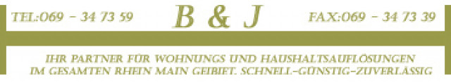 Fa.B & J - Entrümpelungen-Haushaltsauflösungen-Wozhnungsauflösungen Tel: 069-347 - Sammlungen - Frankfurt am Main