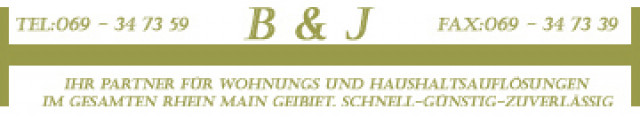 Fa.B & J - Entrümpelungen-Haushaltsauflösungen-Wozhnungsauflösungen Tel: 069-347 - Sammlungen - Frankfurt am Main