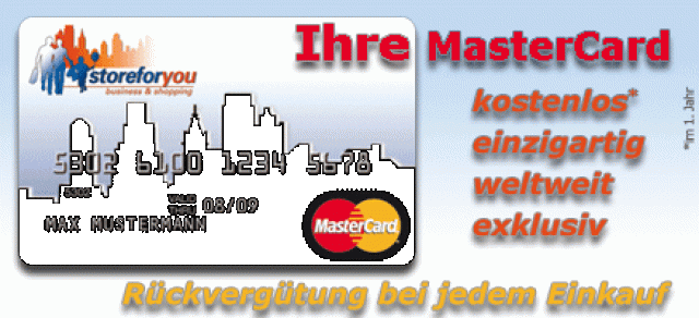 Ihre Mastecard - kostenlos enzigartig weltweit exklusiv - Dienstleistungen Business Gewerbe - Mainz-Kastel