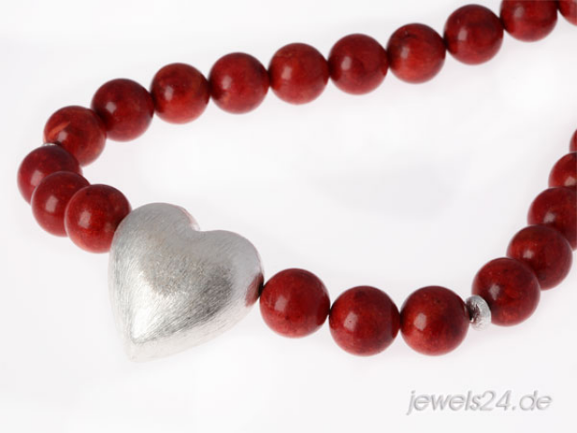 Schaumkorallen-Collier günstig online bei www.jewels24.de kaufen - Kleidung Schmuck Accessoires - Idar-Oberstein
