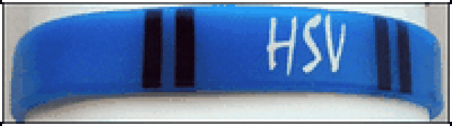 Silikon-Armband  Motiv HSV -10 mm breit NEUOVP - Hobby Spiele - Hammersbach
