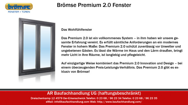 Brömse Premium 2 Fenster   Beratung, Verkauf, Montage - Handwerk Hausbau Garten - Oer-Erkenschwick