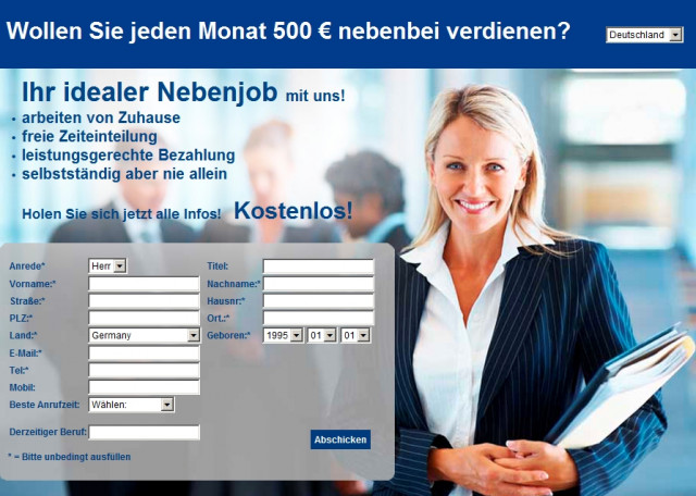 Nebenjob als Homeoffice-MA (m/w)  - Stellenmarkt - Deutschlandweit