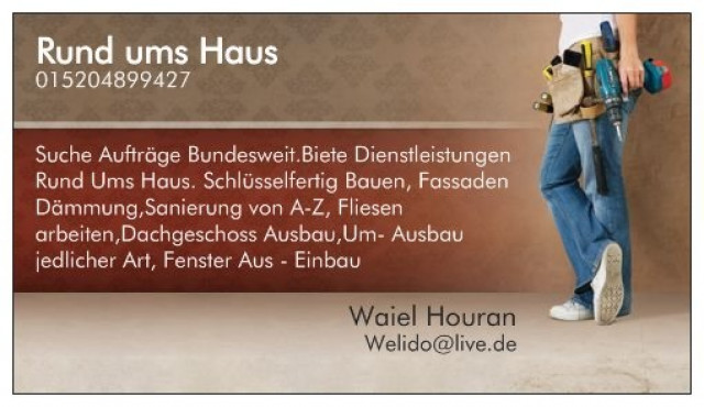 Rund ums Haus - Dienstleistungen Business Gewerbe - Estorf