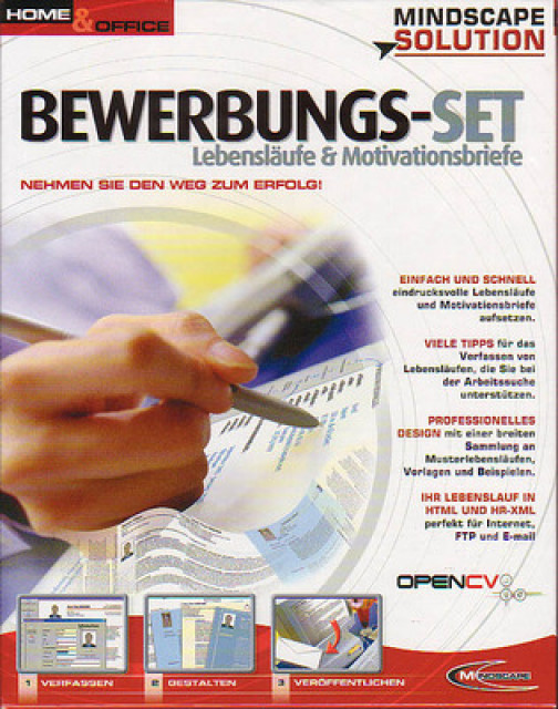 BEWERBUNG  LEBENSLAUF  PC SOFTWARE  NEUWARE 3,99€ - Computer - Ölsnitz