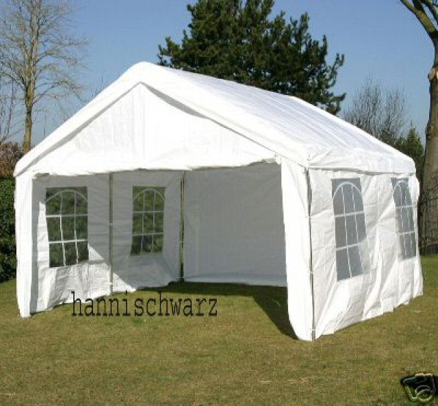  Das Partyzelt   4 X 4 mtr NEU  NEU - Camping - Rück