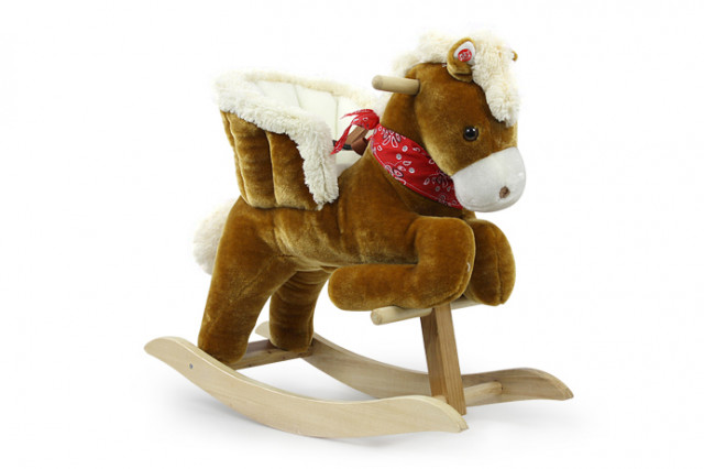 Schaukelpferd mit Sattel -Ideal für kleine Cowboys & Cowgirls günstig im schotte - Baby und Kind - Essen
