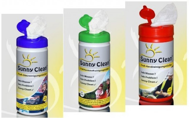   Hand ,- Glas und Kunsthoffreinigungstücher SUNNY CLEAN NEU TOP - Moebel Haushalt - Geschwenda