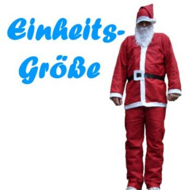 Weihnachtsmannkostüm für Sankt Nikolaus, Weihnachtsmann, Santa Claus 5 teilig - Promotion Pressemitteilungen - Essen