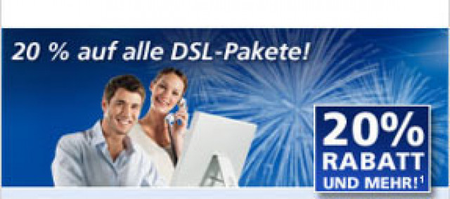  Internet Flat DSL für alle !  20  Rabatt auf alle DSL Pakete !! ab 14,99 € - Telekommunikation - münchen