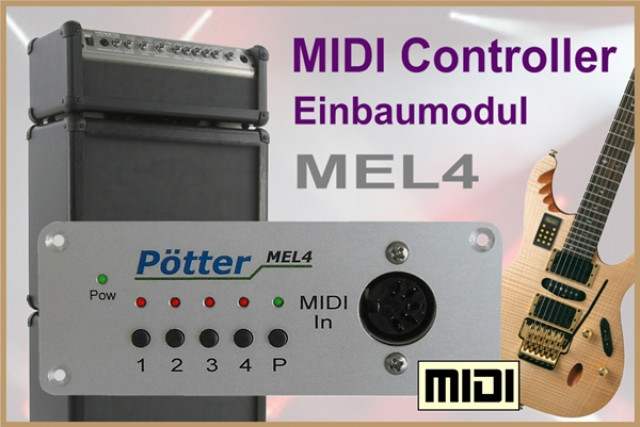 MIDI Controller Einbaumodul für Gitarren-, Bass- Verstärker - Musik - Ober-Ramstadt
