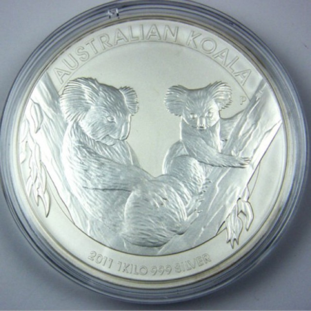 1 kg Silber Münze Australien Koala 2011 in Kapsel- selten! - Sammlungen - München