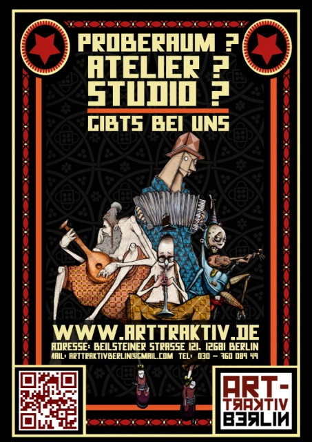 Bandprobenräume, Tonstudios und Ateliers in Berlin zu vermieten - Musik - Berlin