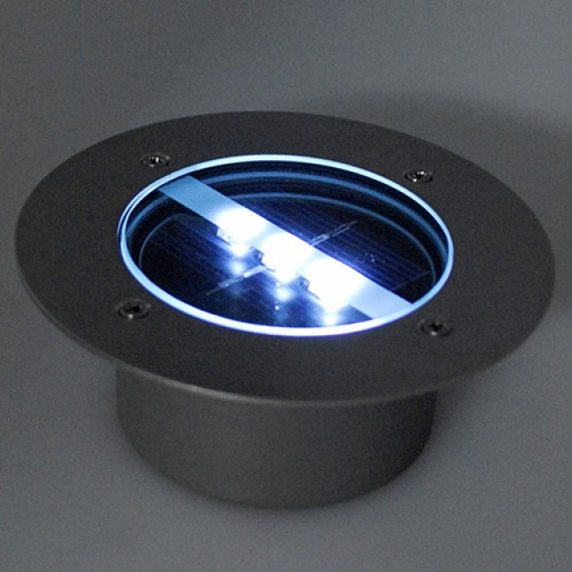 Solarleuchte Solarlampe Garten 3 LED Edelstahl - Handwerk Hausbau Garten - Thun