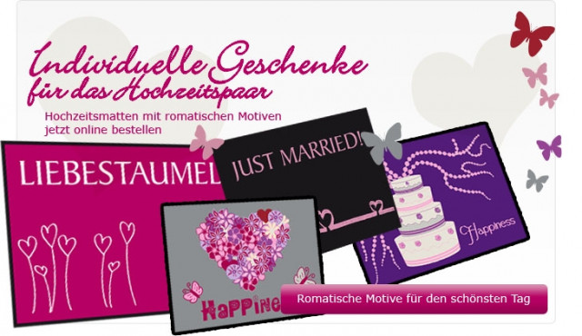 Hochzeitsfußmatten - Moebel Haushalt - Langenzenn