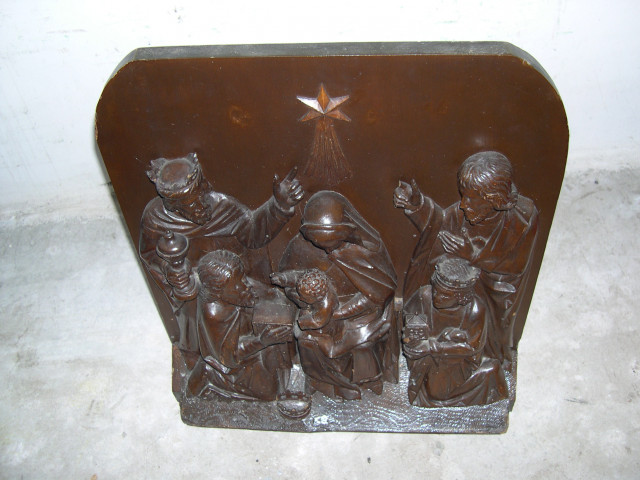 2 Antike Massive Holz Relief rustikal aus Kapelle von ca 1900 bis 1920 - Sammlungen - Stadtlohn