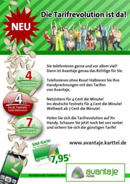 Avantaje Prepaid Karte - Telekommunikation - köln