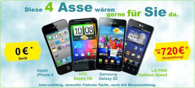 Smartphones mit Barauszahlungen - Telekommunikation - Bad Soden / Taunus