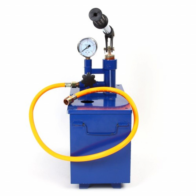 Prüfpumpe Testpumpe mit 10L Behälter blau - Handwerk Hausbau Garten - Thun
