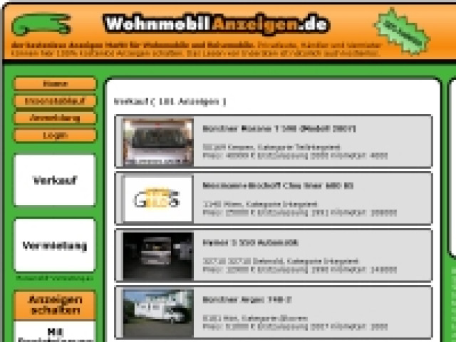 Www.Wohnmobilanzeigen.de  kostenlose Wohnmobil Anzeigen - Camping - Detmold