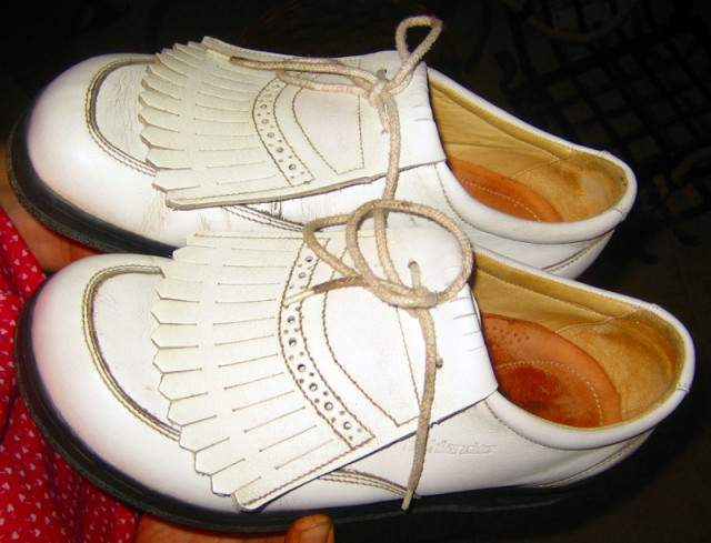 Gebrauchte Golfschuhe Highlander weiß Größe 39 - Sport - Olching