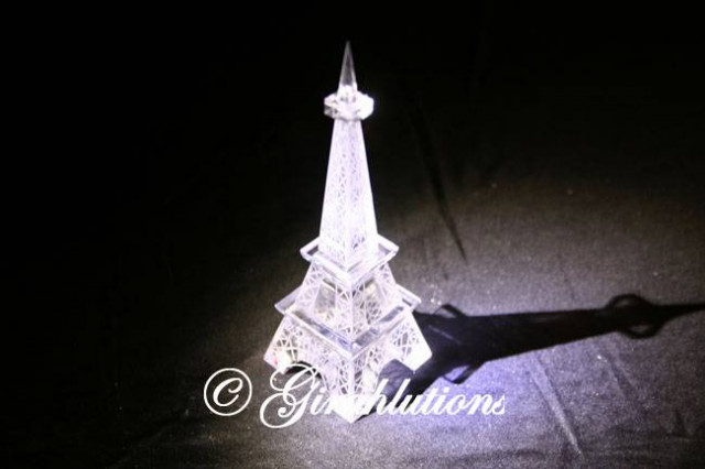 Kristallglas-Eifelturm 22 cm groß im Geschenkkarton - Moebel Haushalt - Schiffdorf