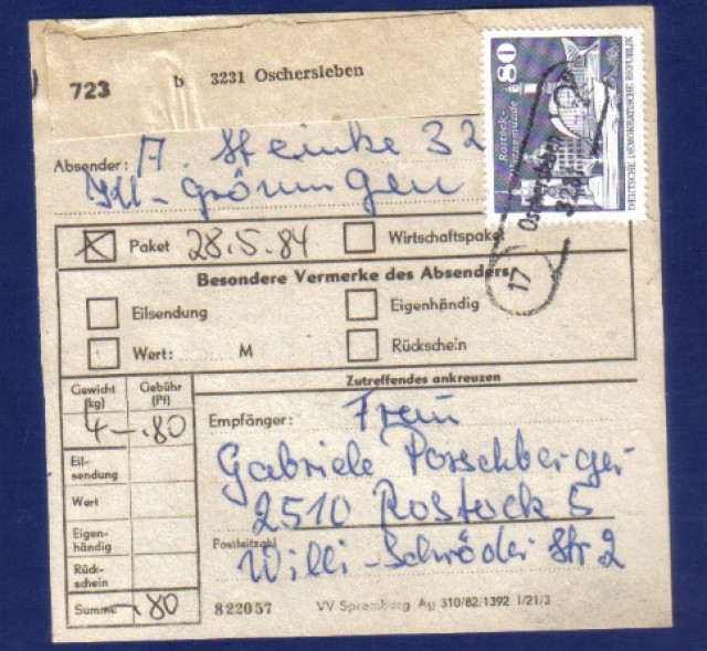 0-3231 Kl Gröningen Landpost Oschersleben - Hobby Spiele - Hannover
