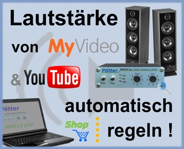 Pötter Audio-Limiter MAX12 automatisch Lautstärke regeln - Computer - Ober-Ramstadt