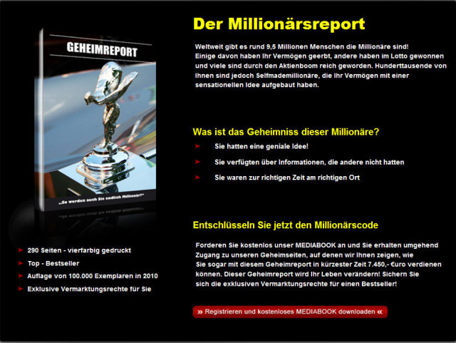 Der Millionärsreport - Buero Geschaeft - Klosters