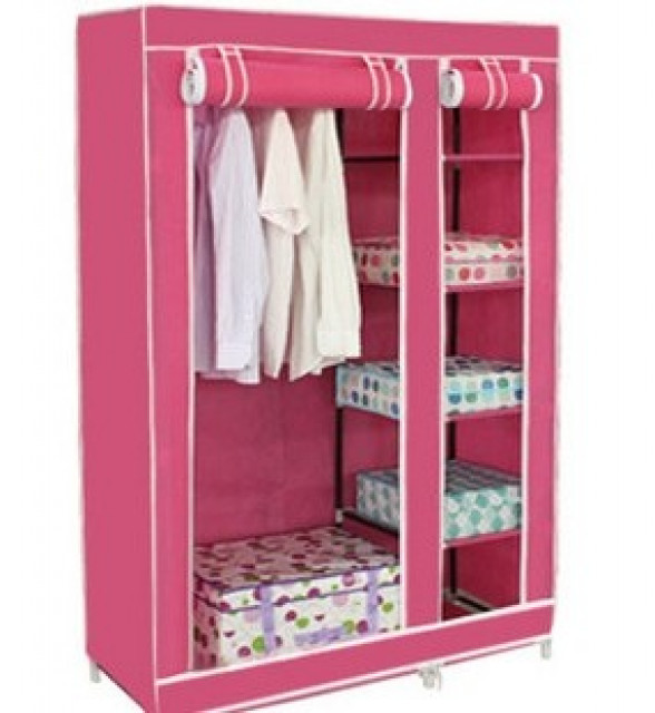 Kleiderschrank Camping Schrank Garderobenschrank Stoff 177cm - Moebel Haushalt - Thun