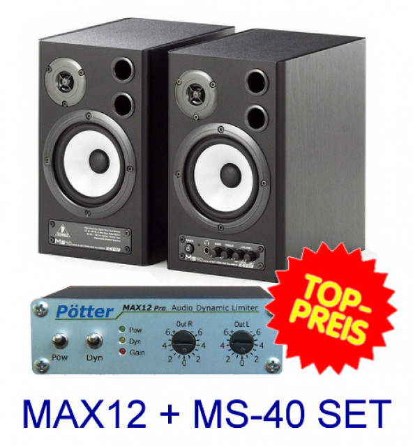 Aktive Lautsprecherboxen mit Audio Limiter Pötter MAX12 Pro im Set- Angebot - Tv Hifi Video Audio - Ober-Ramstadt