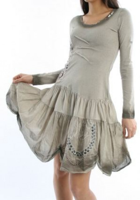 Extrem stylisches Langarm-Kleid aus der aktuellen Premium Markenkollektion - Kleidung Schmuck Accessoires - Bernau bei Berlin
