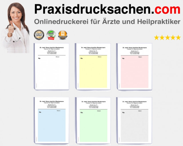 Drucksachen für Ihre Arztpraxis von Praxisdrucksachen.com - Buero Geschaeft - Berlin