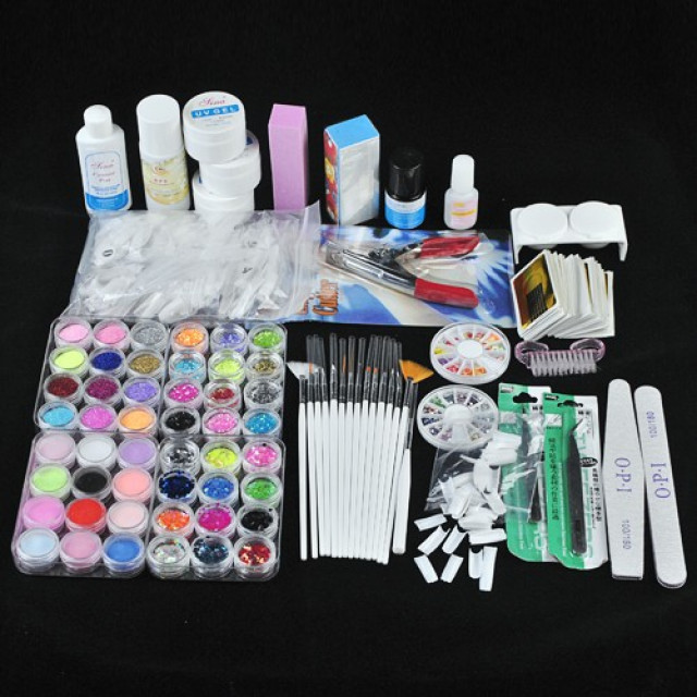 48 tlg. Nail Art Set Nagel Gerät für Nagelstudio - Hobby Spiele - Thun