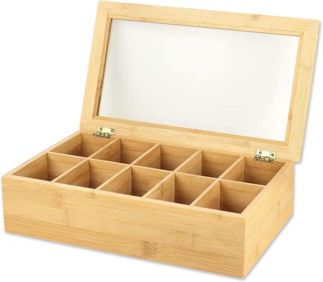 Teebox aus Bambus - Essen Trinken Genuss - Hengersberg