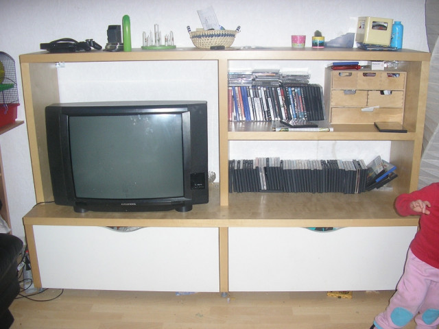 IKEA WOHNWAND BORGHAMN birke/weiss VB60 euro - Moebel Haushalt - Gummersbach