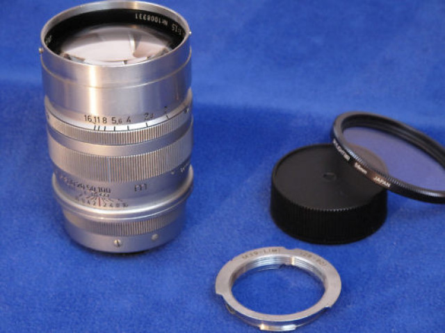 Leitz Leica Summarex 1,5/85 chrom, Gewinde + M-Adapter - Foto Film Cam Optik - Mainz