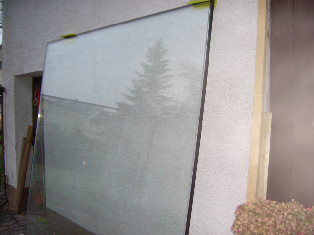 Schaufenster mit seitenteil und tür - Handwerk Hausbau Garten - hemsbach