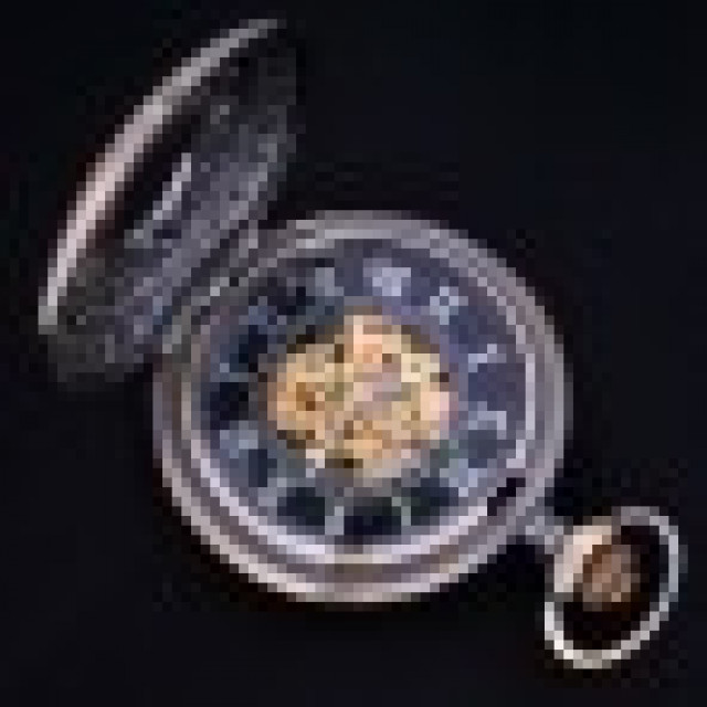 Taschenuhr Automatik Uhr Watch Bronzefarbe Schneeflocke - Sammlungen - Thun