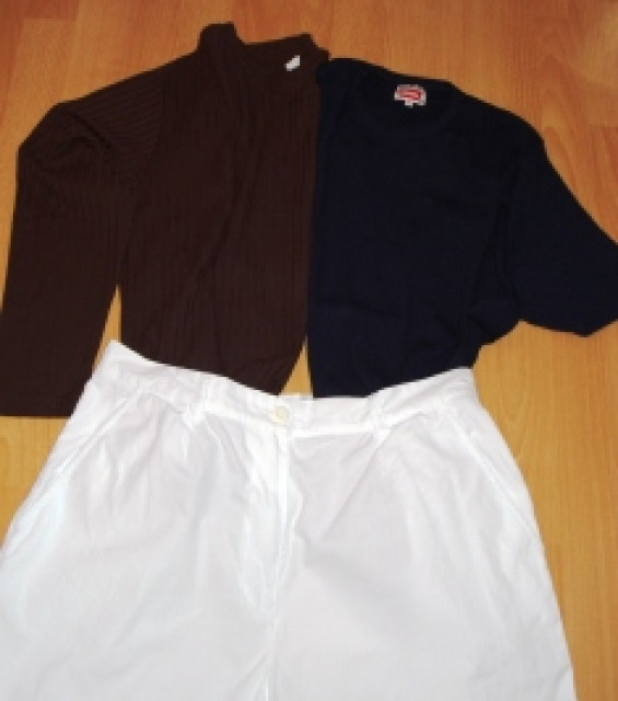 3 tgl. Short mit 1 Shirtpullover und 1 Rippenshirt - Kleidung Schmuck Accessoires - Erftstadt